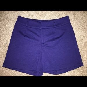 Purple Cotton Shorts